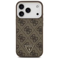 Guess 4G Triangle Logo MagSafe case for iPhone 17 Pro - brown