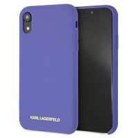 Karl Lagerfeld Silicone iPhone Xr Case - Purple