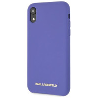 Karl Lagerfeld Silicone iPhone Xr Case - Purple