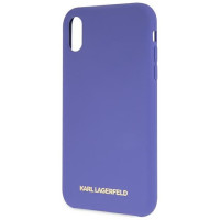 Karl Lagerfeld Silicone iPhone Xr Case - Purple