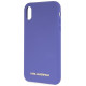 Karl Lagerfeld Silicone iPhone Xr Case - Purple