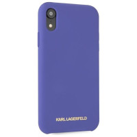 Karl Lagerfeld Silicone iPhone Xr Case - Purple
