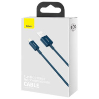 Baseus Superior Cable USB - Lightning 2,4A 1 m Blue (CALYS-A03)