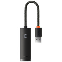 Baseus Lite Series adapter USB Type A - RJ45 LAN socket 100Mbps black (WKQX000001)