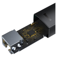 Baseus Lite Series adapter USB Type A - RJ45 LAN socket 100Mbps black (WKQX000001)