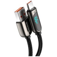 Baseus Display Fast Charging Data USB-A / USB-C 66W 1 m cable - black