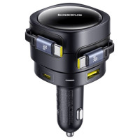 Baseus Enjoyment Max 90W Car Charger 2 x USB-C + USB-A + USB-C Cable - Black