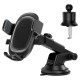 Baseus UltraControl Pro Clamp-on Car Holder with Suction Cup/Hook for Air Vent - Black