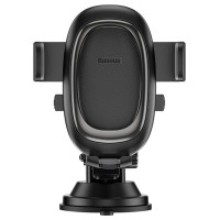 Baseus UltraControl Pro Clamp-on Car Holder with Suction Cup/Hook for Air Vent - Black