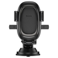 Baseus UltraControl Pro Clamp-on Car Holder with Suction Cup/Hook for Air Vent - Black