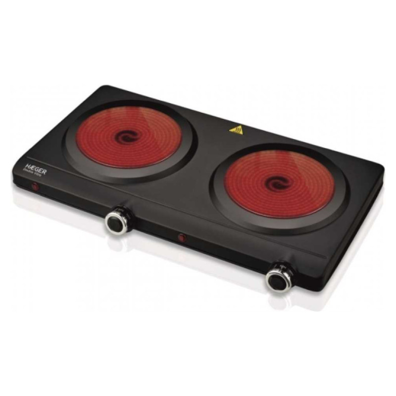 Haeger HP-02V.016A Double Vitro Infrasarkanā galda plītiņa ar 2 sildelementiem 2500W