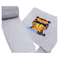 Yoclub Zeķubikses 68-74 cm RAB-0003 grey tiger