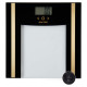 Salter SA00550BGCFAS Glass Analyser Bathroom Scale Black/Gold