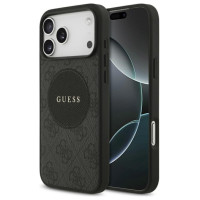 Guess 4G Circle Classic Logo MagSafe case for iPhone 17 Pro Max - black