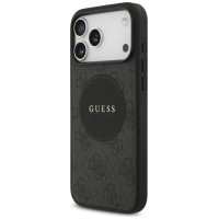Guess 4G Circle Classic Logo MagSafe case for iPhone 17 Pro Max - black
