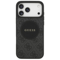 Guess 4G Circle Classic Logo MagSafe case for iPhone 17 Pro Max - black