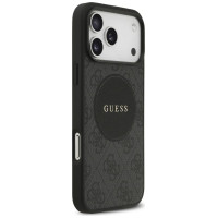 Guess 4G Circle Classic Logo MagSafe case for iPhone 17 Pro Max - black