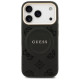Guess Peony Hot Stamp MagSafe Case for iPhone 17 Pro - Black