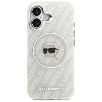 Karl Lagerfeld IML Karl Head Logo MagSafe iPhone 17 Case - Gray