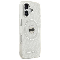 Karl Lagerfeld IML Karl Head Logo MagSafe iPhone 17 Case - Gray
