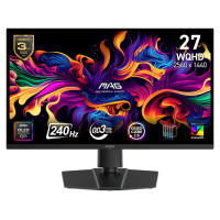 MSI Monitor|MSI|MAG 273QP QD-OLED X24|26.5"|Gaming|Matte|Panel QD-OLED|2560x1440|16:9|240Hz|0.03 ms|Colour Black|MAG273QPQD-OLEDX24