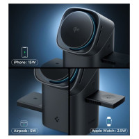 Spigen Essential EF223MS 3-in-1 QI2 Wireless Charger - Black