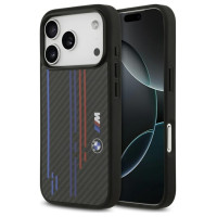 BMW M Kevlar Lines & Logo MagSafe Case for iPhone 17 Pro - Black