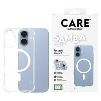 Panzerglass CARE by PanzerGlass Fashionable Samba Case w. White MagSafe for iPhone 17 - Transparent