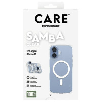 Panzerglass CARE by PanzerGlass Fashionable Samba Case w. White MagSafe for iPhone 17 - Transparent