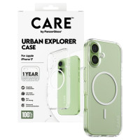 Panzerglass CARE by PanzerGlass Flagship Urban Explorer Case w. White MagSafe for iPhone 17 - Transparent