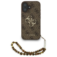 Guess 4G Strap 4G Classic Logo Case for iPhone 16 - Brown