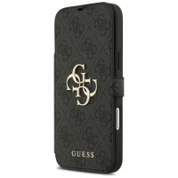 Guess Book 4G Metal Logo Case for iPhone 17 Pro Max - Black