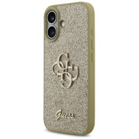 Guess Fixed Glitter Big 4G case for iPhone 17 - gold