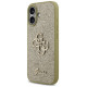 Guess Fixed Glitter Big 4G case for iPhone 17 - gold
