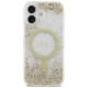 Guess Resin Bottom Glitter MagSafe case for iPhone 17 - gold