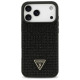 Guess Rhinestone Triangle Logo Case for iPhone 17 Pro Max - Black