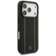 Mercedes Leather Star Pattern Stripes MagSafe Case for iPhone 17 Pro - Black
