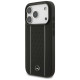 Mercedes Leather Star Pattern Stripes MagSafe Case for iPhone 17 Pro - Black