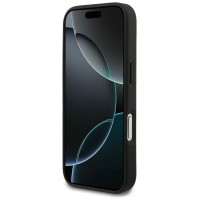 Mercedes Leather Star Pattern Stripes MagSafe Case for iPhone 17 Pro - Black