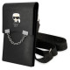 Karl Lagerfeld Ikonik Karl Chain Phone Bag - Black