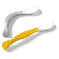 Babyono Silikona šķīvis 1482/03 mint + elastīgas karotes 1066 DĀVANĀ!