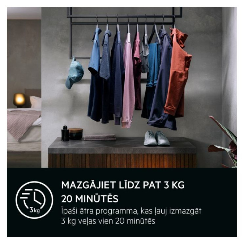 AEG veļas mazg.ma&scaron;īna (front.ielāde), 8kg, balta - LFR62844BE