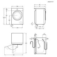 AEG veļas mazg.mašīna (front.ielāde), 8kg, balta - LFR62844BE