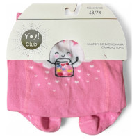 Yoclub Zeķubikses rāpošanai 68/74 RAB-0025 pink cloud
