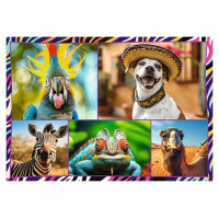 Trefl Pužļu komplekts Smieklīgie dzīvnieki 4x250 gab.