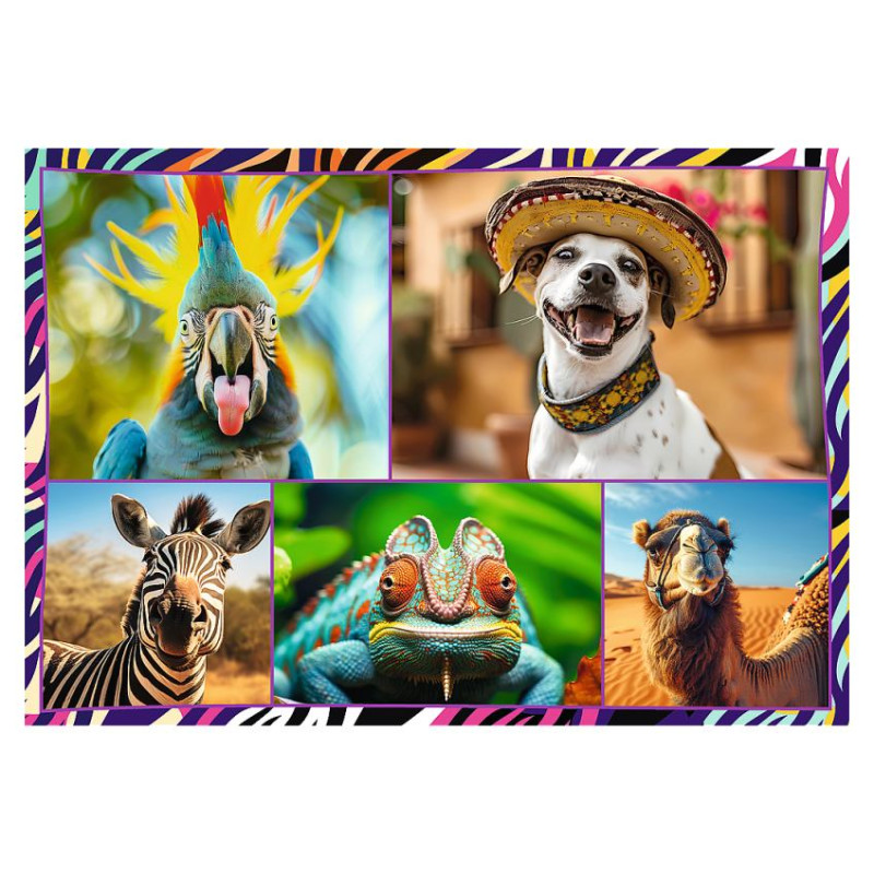 Trefl Pužļu komplekts Smieklīgie dzīvnieki 4x250 gab.