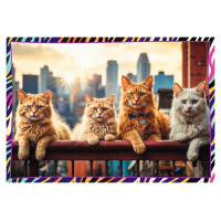 Trefl Pužļu komplekts Smieklīgie dzīvnieki 4x250 gab.