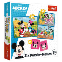 Trefl DISNEY Puzles komplekts Mikijs 30 gab + 48 gab + 24 memo
