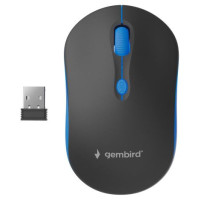 Gembird MOUSE USB OPTICAL WRL BLACK/BLUE MUSW-4B-03-B GEMBIRD