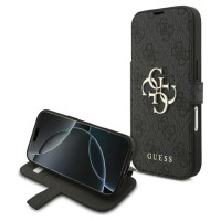Guess Book 4G Metal Logo Case for iPhone 17 Pro - Black